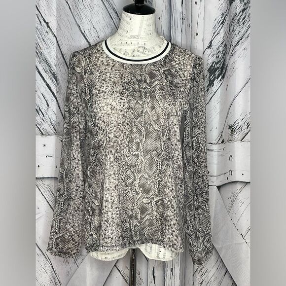 BLVD Snake Print Top S - Picture 1 of 7